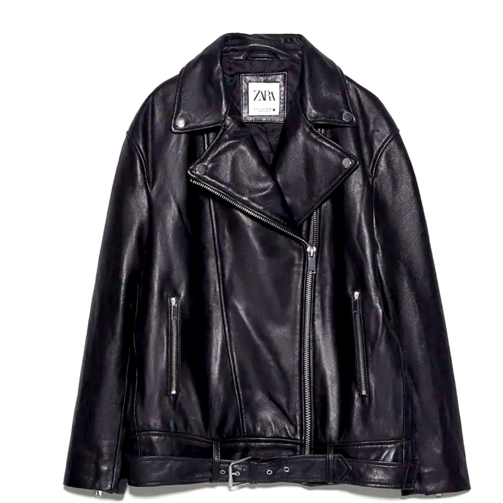 LEATHER BIKER JACKET